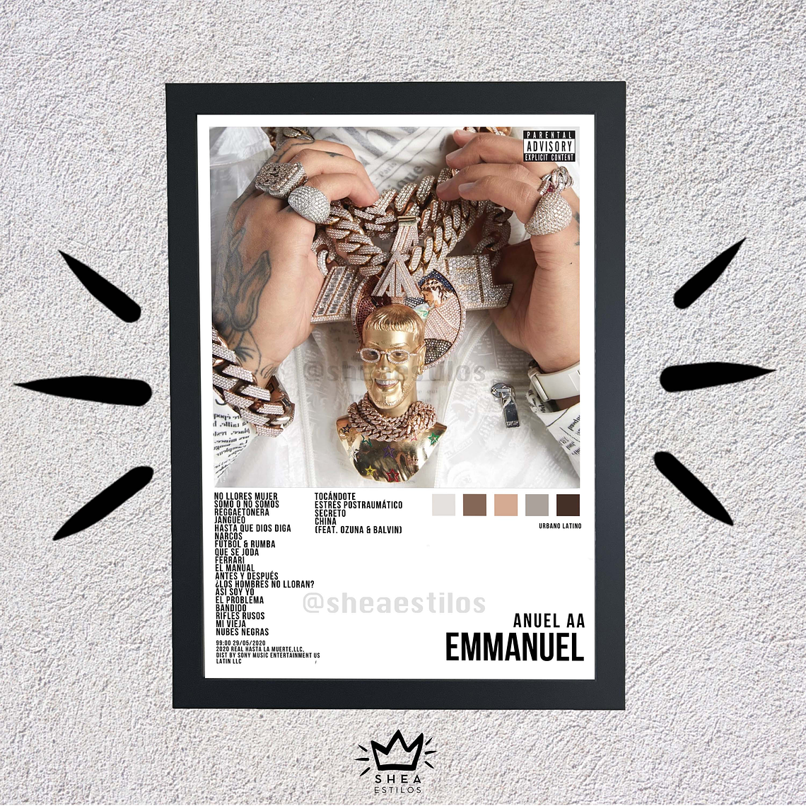 Poster + Cuadro de 23x32cm Emmanuel Anuel AA 1