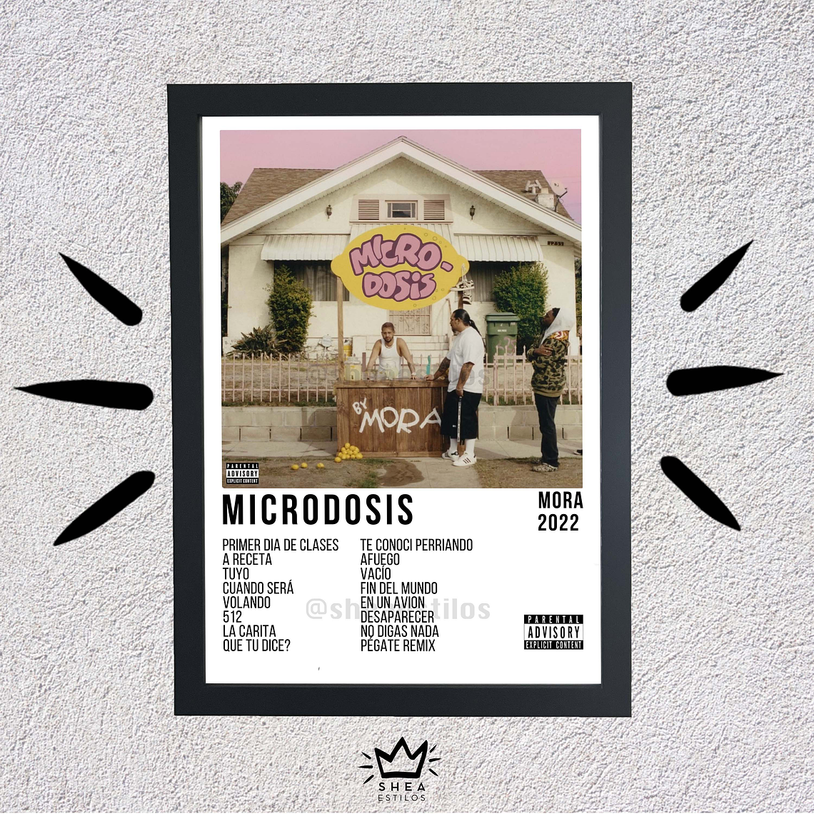 Poster + Cuadro de 23x32cm Microdosis Mora 1