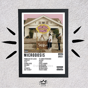 Poster + Cuadro de 23x32cm Microdosis Mora