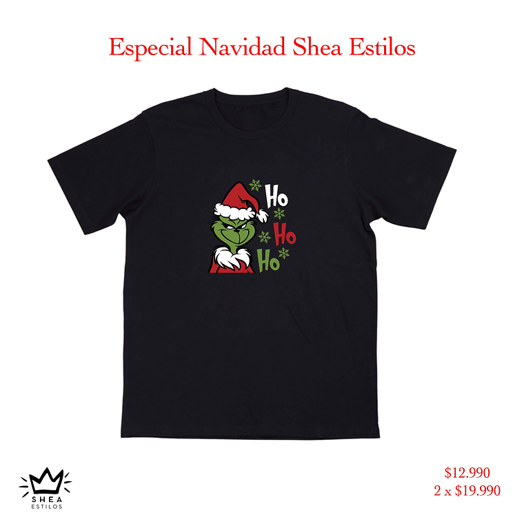 Polera Grinch Navidad 3 1