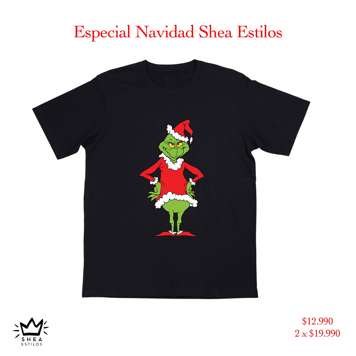 Polera Grinch Navidad 4 1