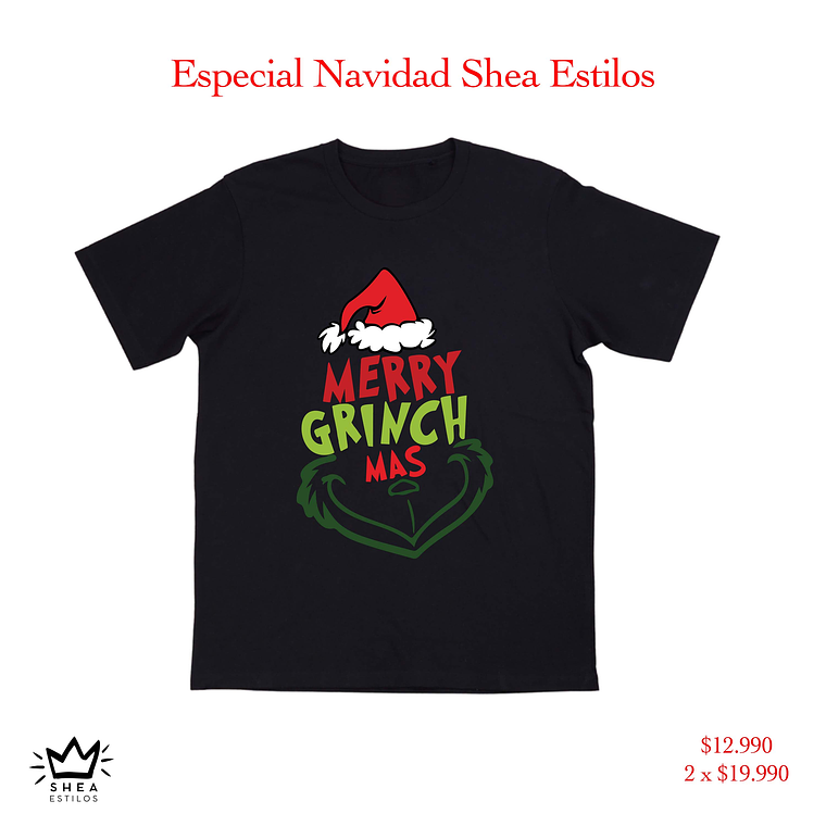 Polera Grinch Navidad 8 1