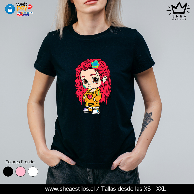 Polera Karol G ilustración. 1