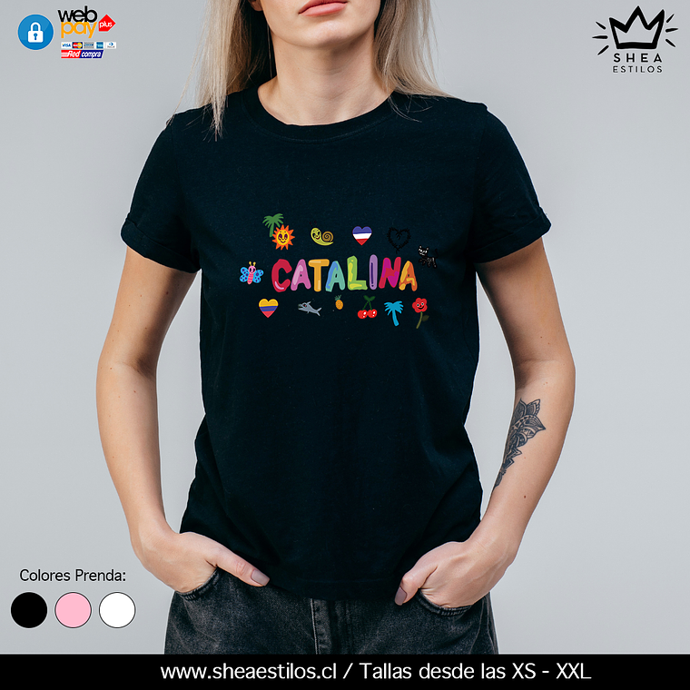Polera Con tu nombre con diseño de letra de la Bichota  2