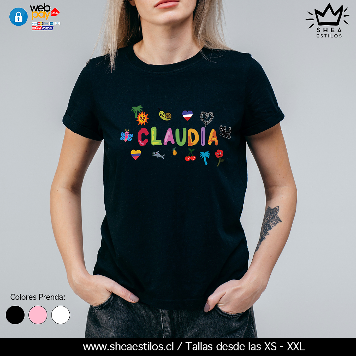 Polera Con tu nombre con diseño de letra de la Bichota  3