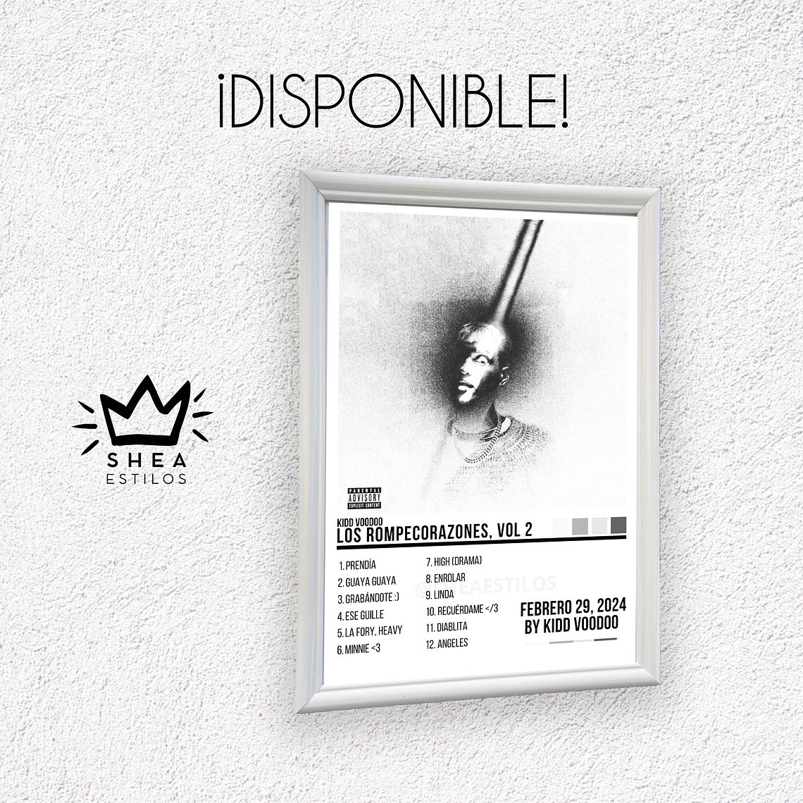 Poster Kidd Voodoo Los Rompecorazones (Cuadro en blanco o negro) 1