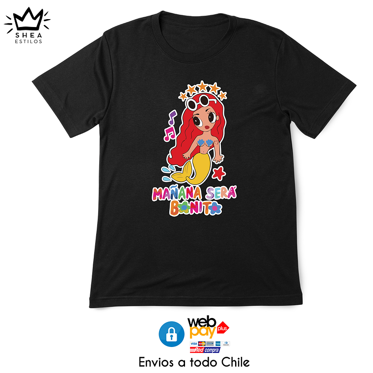 Polera Sirenita grande Tour (Polera Fit, Polera Oversize, Polera Cropped) 1