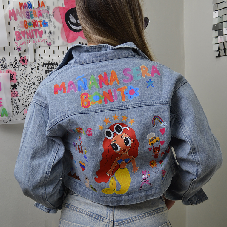 Chaqueta Mezclilla talla M Karol G  1