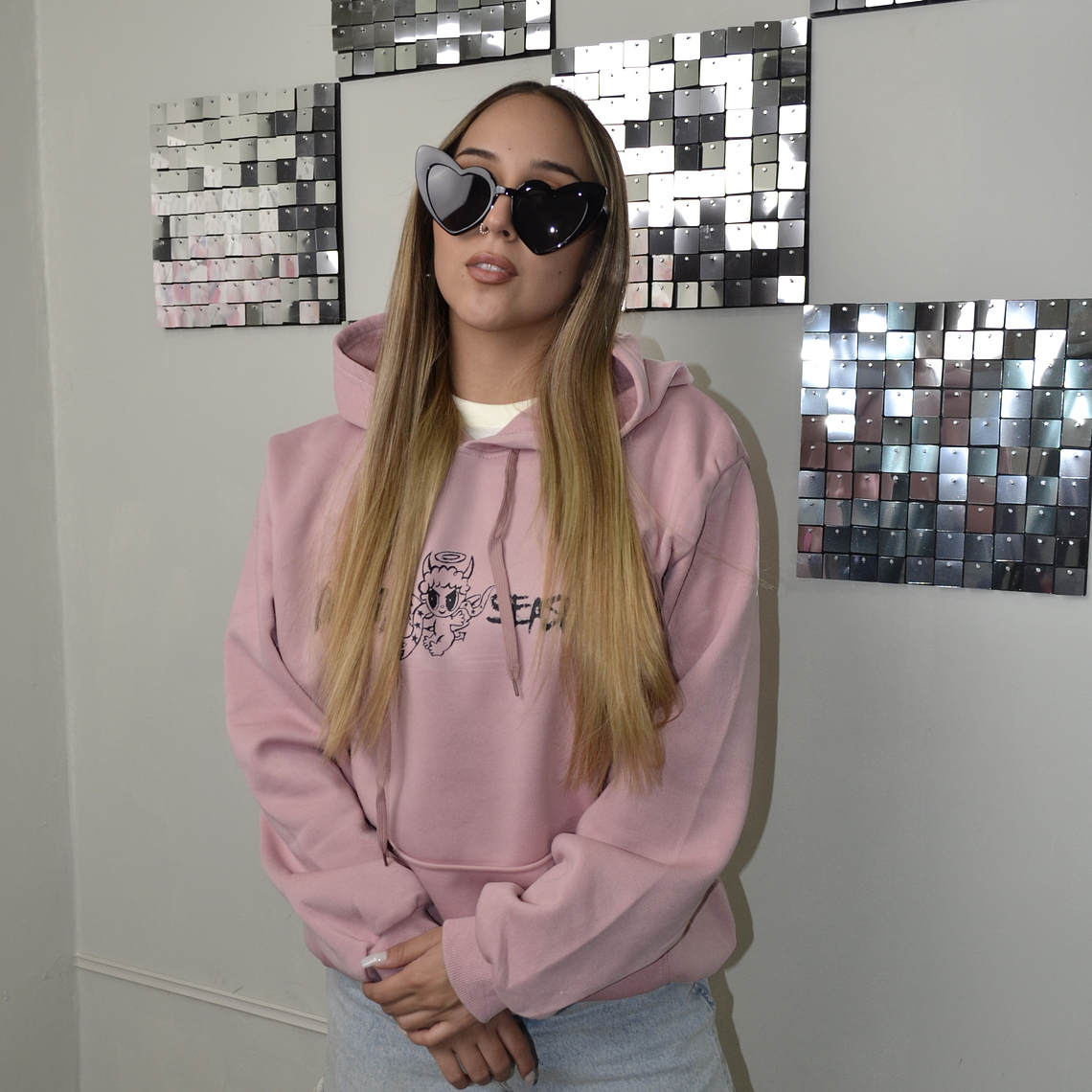 Poleron Rosa Palo Karol G (Ultimas tallas) 1