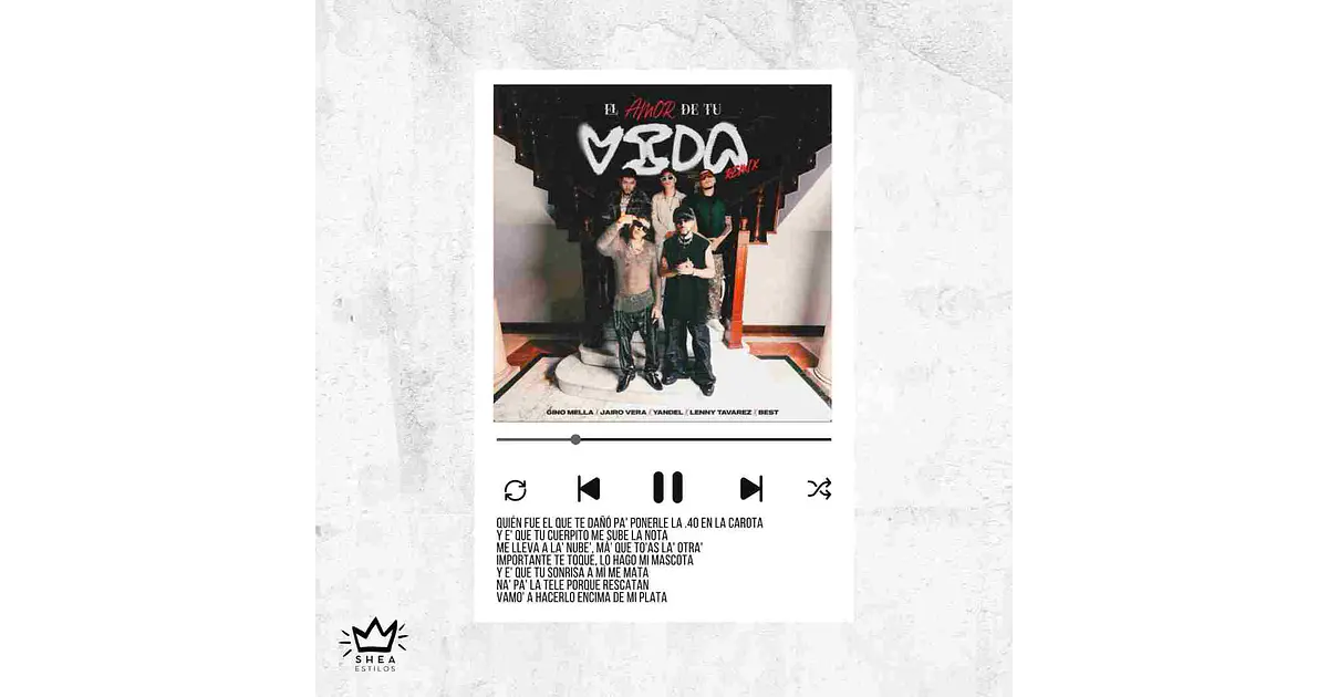 Poster El Amor de tu Vida Remix