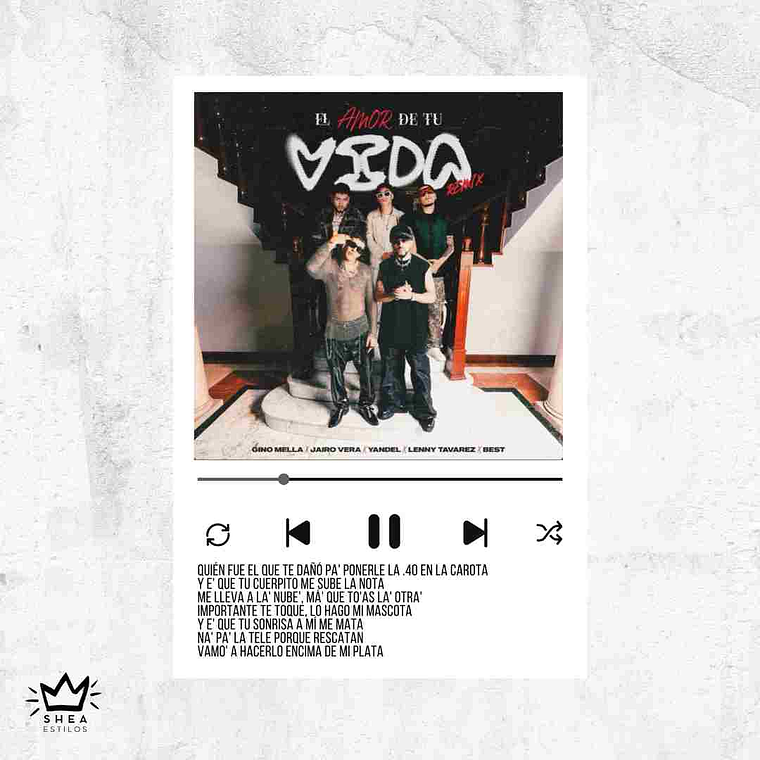 Poster El Amor de tu Vida Remix  1