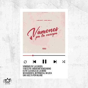 Poster Vamonos pa la Europa