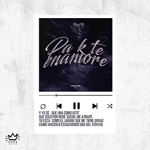 Poster Pa K Te Enamore Jairo Vera 