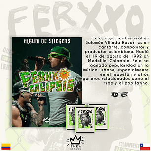 Album Ferxxo + 60 laminas + lente de ferxxo de regalo 