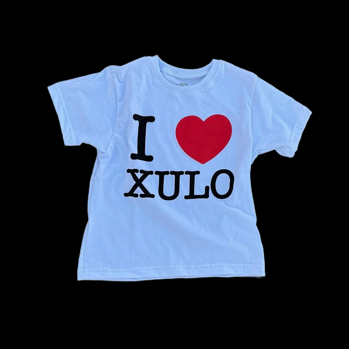 Polera I love Xulo (Cropp, Fit Normal, Oversize, baby tee) 1