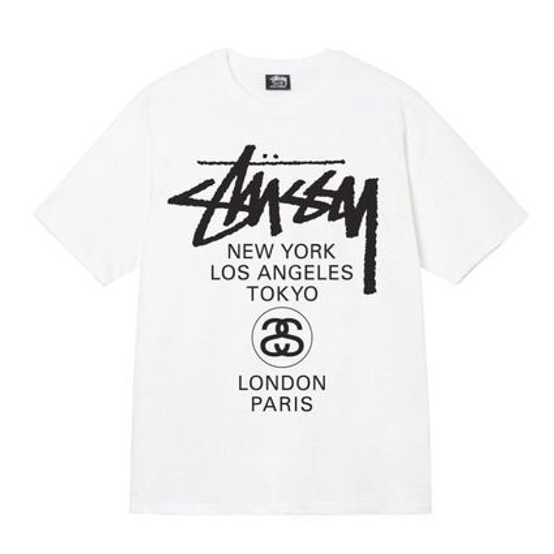 Polera Stussy estampada  1