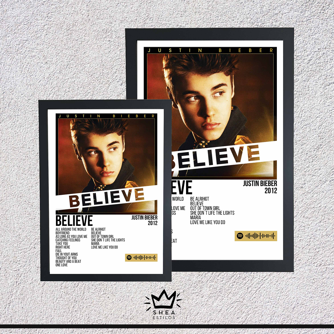 Cuadro + Poster de Believe Justin Bieber 1