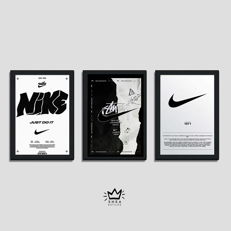 3 Cuadros StreerWear Nike Fansart  1