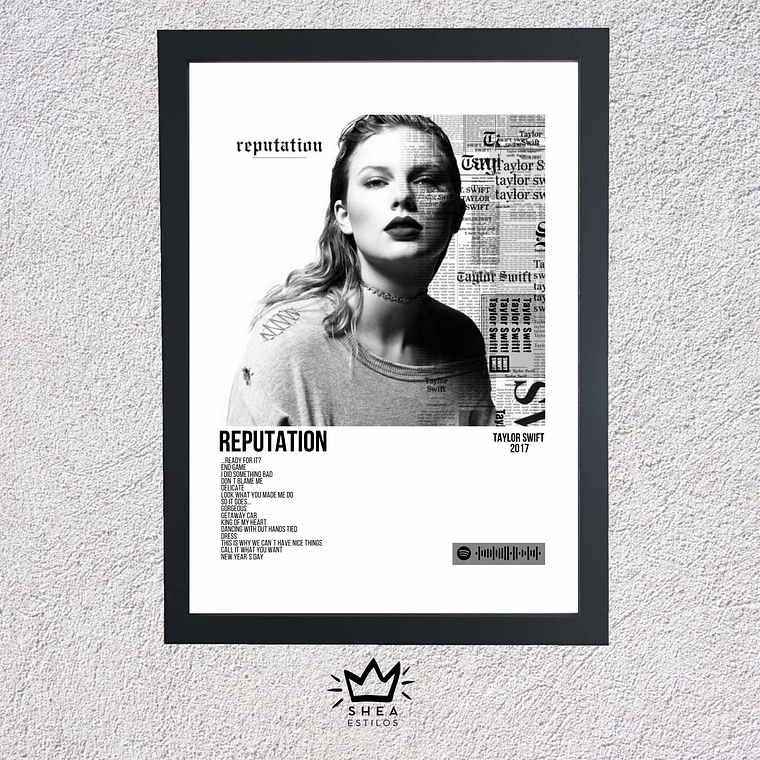 Cuadro + Poster de Reputation Taylor Swift  1