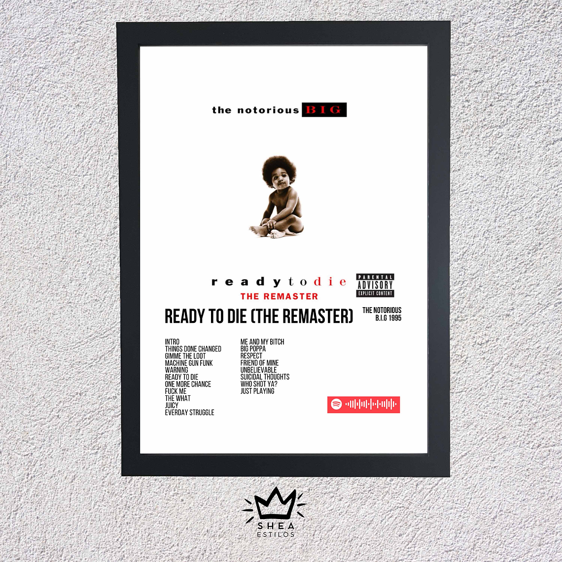 Cuadro + Poster de Ready To Die  1