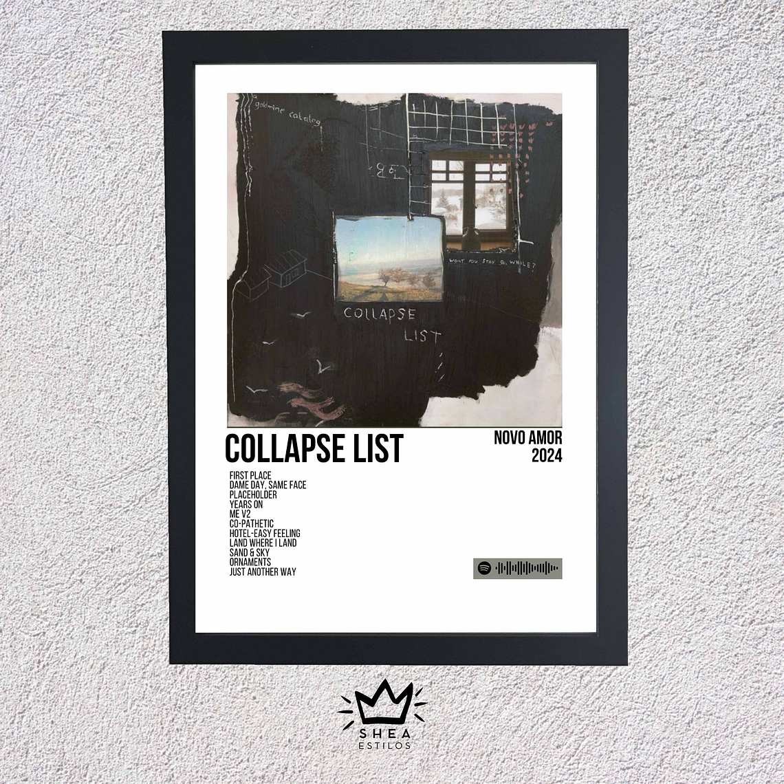 Cuadro + Poster Collapse List Novo Amor  1