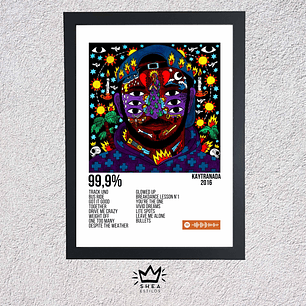 Cuadro + Poster de 99,9% Kaytranada