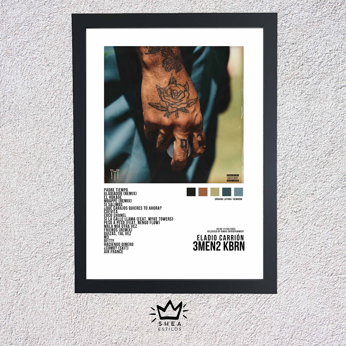 Cuadro + Poster de 3men2 Kbrn Eladio Carrión 1