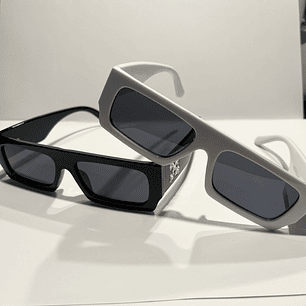 Lentes Tendencia blanco o negro 2 Rectangular