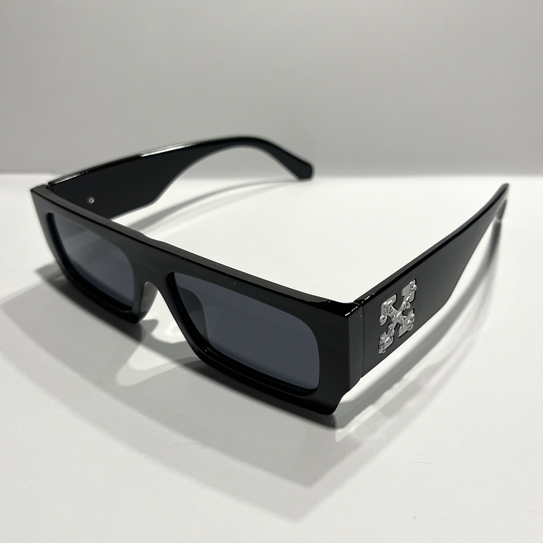 Lentes Tendencia blanco o negro 2 Rectangular 2