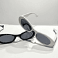 Lentes Tendencia blanco o negro redondos - Miniatura 1