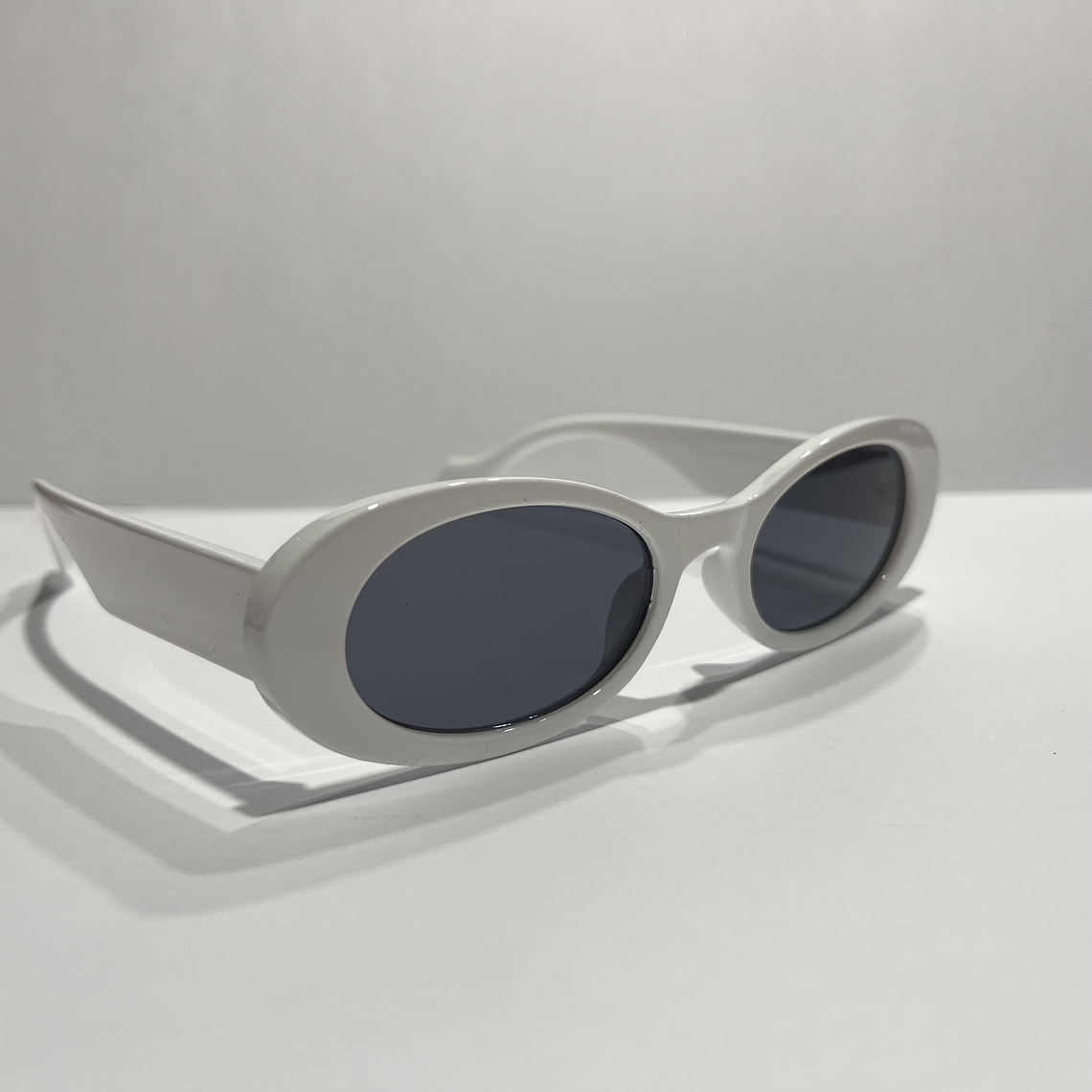 Lentes Tendencia blanco o negro redondos 4