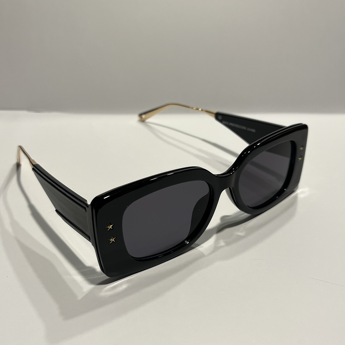 Lentes Tendencia blanco o negro Rectangular Estrella 2