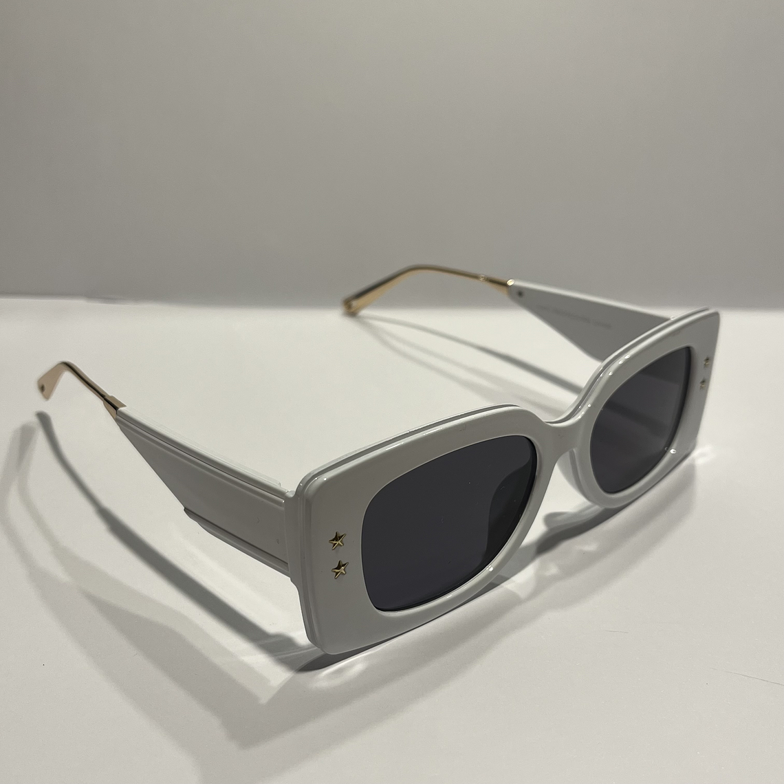 Lentes Tendencia blanco o negro Rectangular Estrella 3