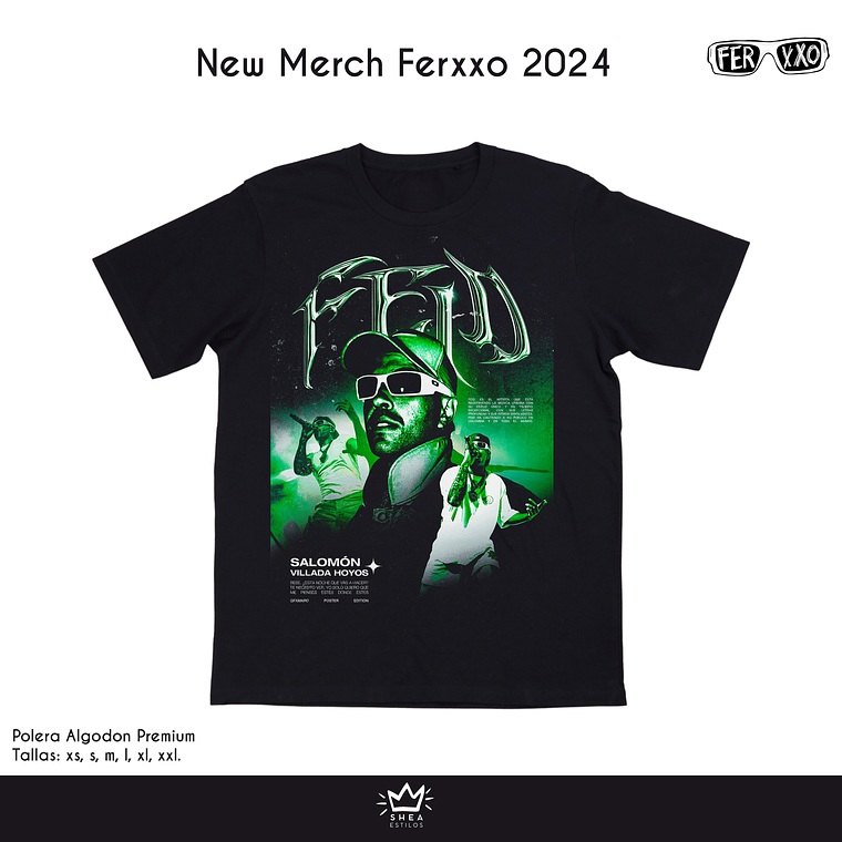 Polera Premiun Ferxxo diseño exclusivo  1