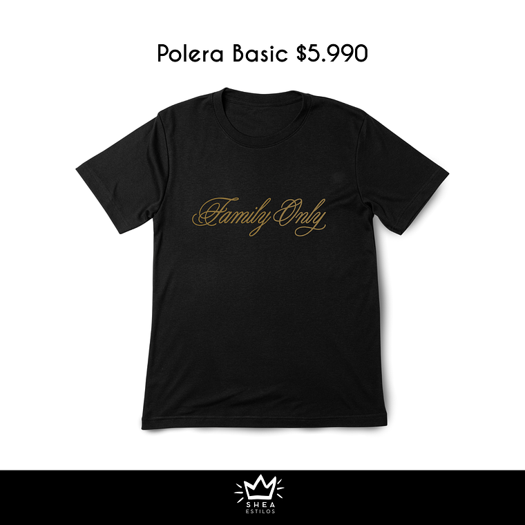 Polera Family Only basic  1