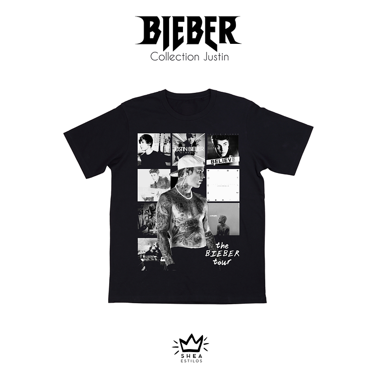 Polera Justin Bieber (Fit normal o Boxy Fit) 3 1