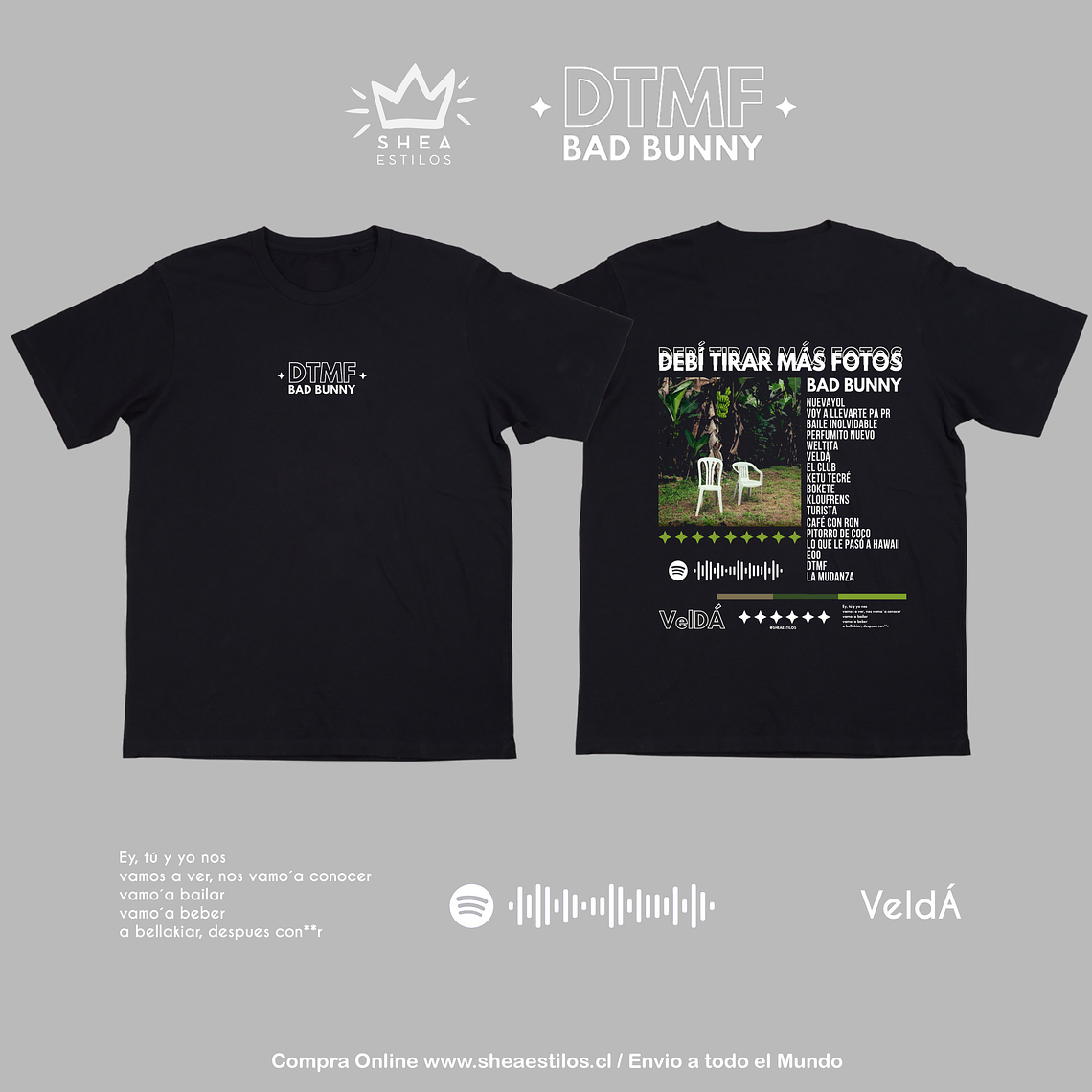 Polera Debi sacar más fotos Bad Bunny (personalizada)  3