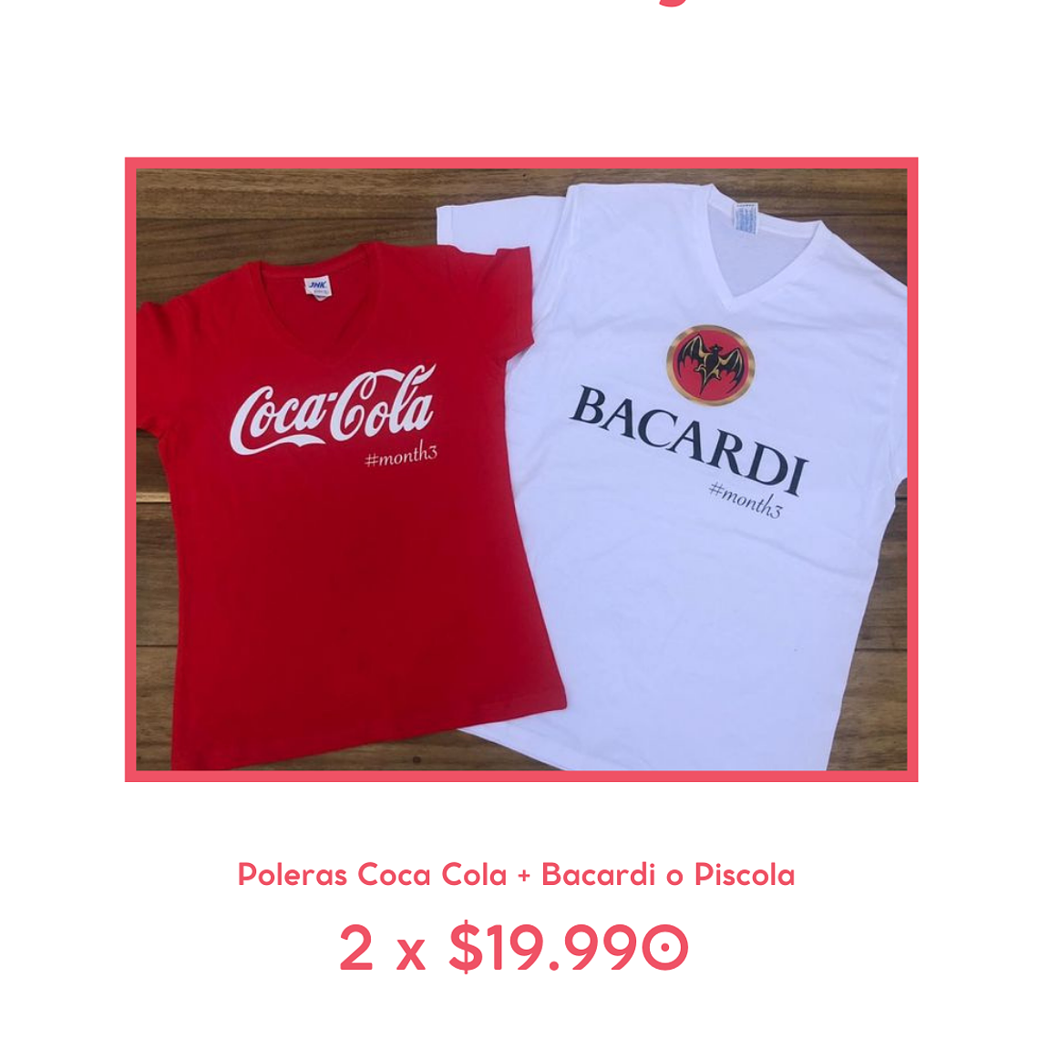 Polera Shea Love Coca Cola + Bacardi  1