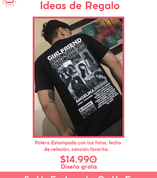 Polera personalizada 14/feb 