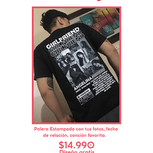 Polera personalizada 14/feb 