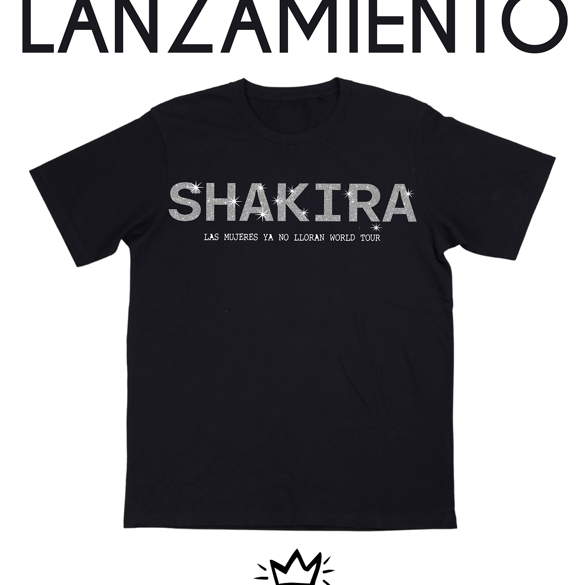 Polera Shakira las mujeres ya no lloran world tour simple  1