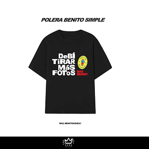 POLERA BAD BUNNY SIMPLE