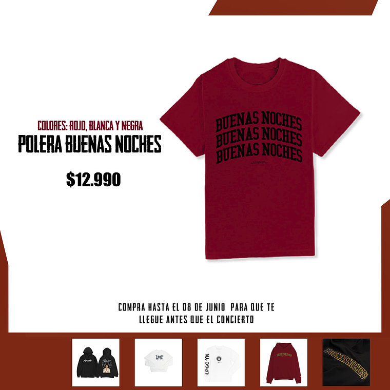 Polera Buenas Noches  1