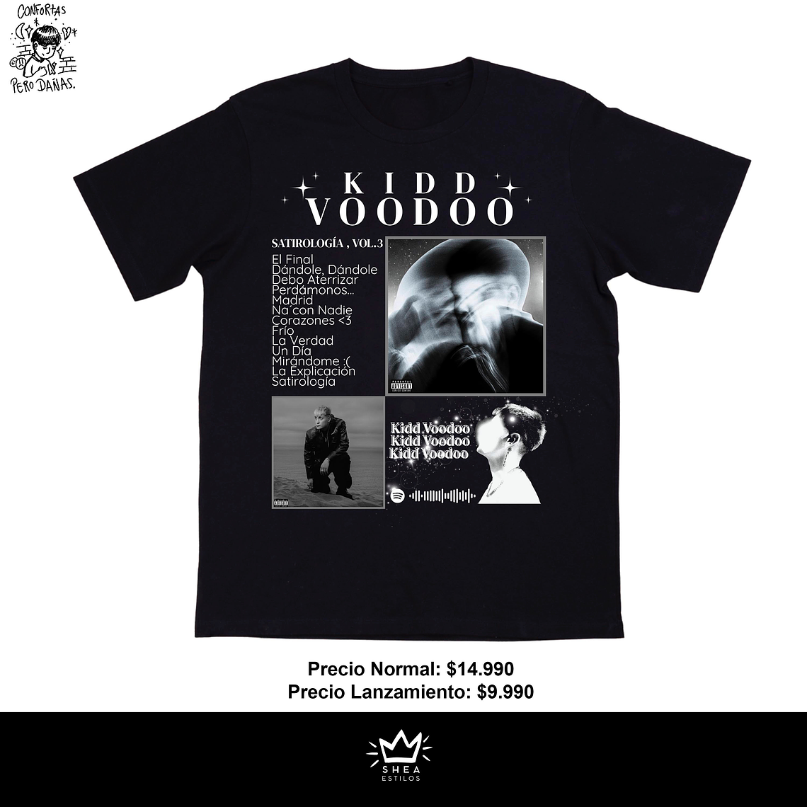 Polera Kidd Voodoo diseño sheaestilos  1