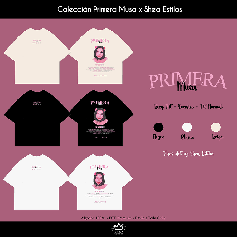 Polera Omar Courtz Primera Musa 2