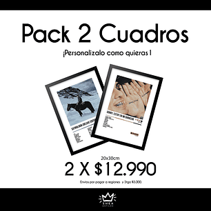 PACK 2 CUADROS PERSONALIZADOS 