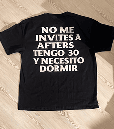 Polera No me invites a after 