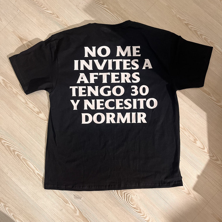 Polera No me invites a after  1