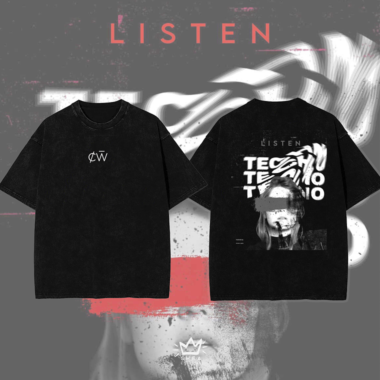 Polera Ácid Wash Oversize Charlotte de White Dj  2