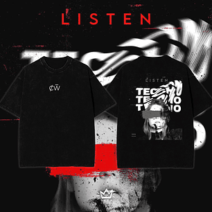 Polera Ácid Wash Oversize Charlotte de White Dj 